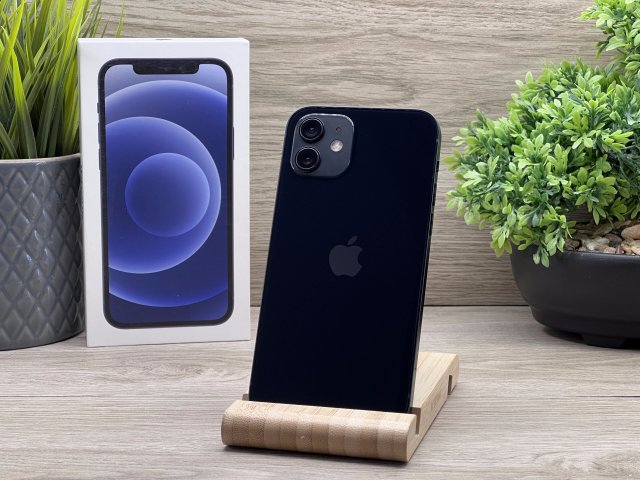 iPhone 12 Black 64GB 2 ÉV Garanciával 92%