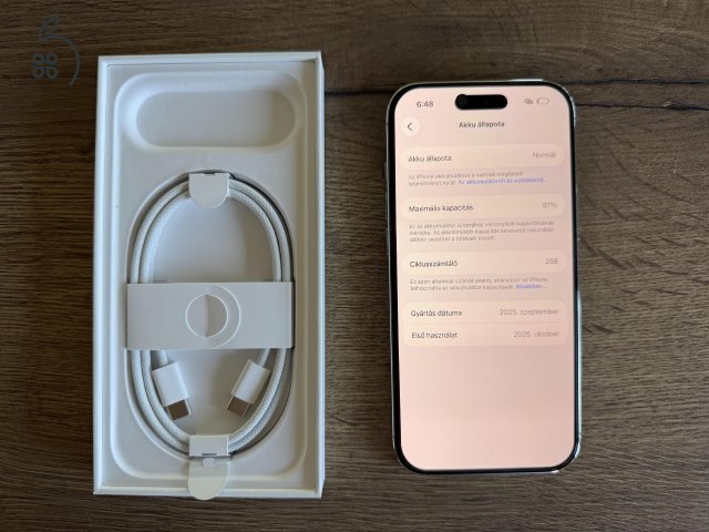 Gyári Állapot - Apple iPhone 17 Air 256GB Cloud White - 7 Hónap APPLE GARANCiA