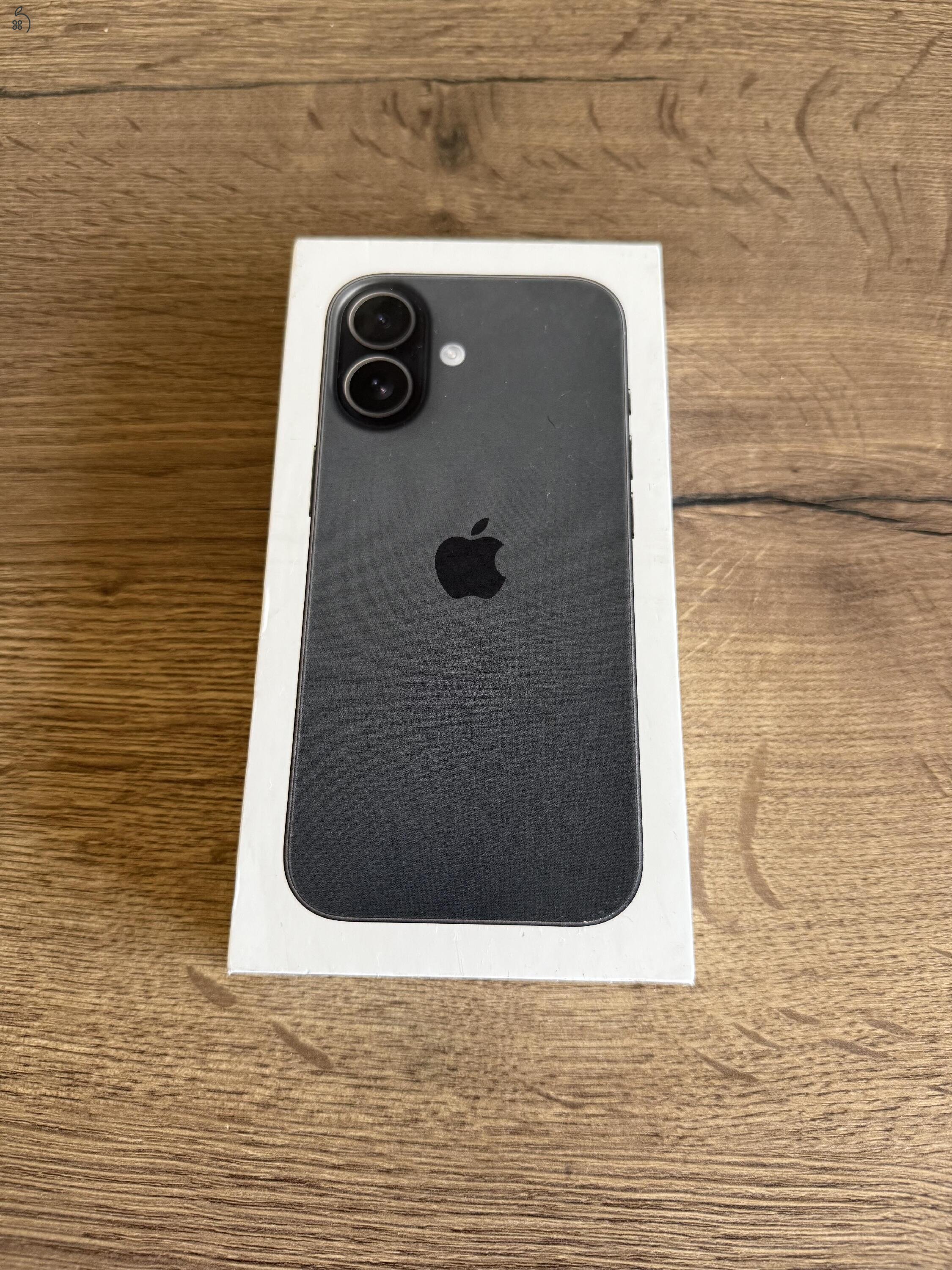 Apple iPhone 16 128 GB Black 100% Akkumulátor 2026.11.14-ig Apple Garancia - Házhozszállítás