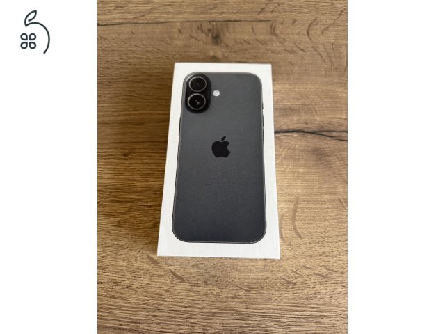 Apple iPhone 16 128 GB Black 100% Akkumulátor 2026.11.14-ig Apple Garancia - Házhozszállítás