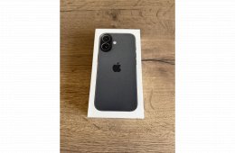 Apple iPhone 16 128 GB Black 100% Akkumulátor 2026.11.14-ig Apple Garancia - Házhozszállítás