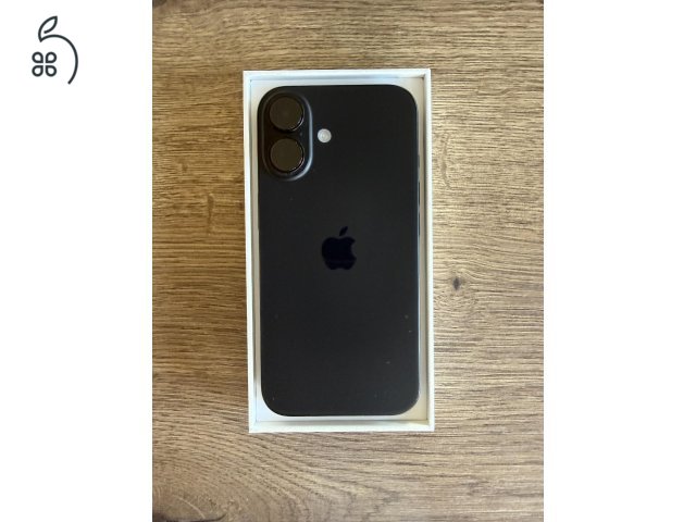 Apple iPhone 16 128 GB Black 100% Akkumulátor 2026.11.14-ig Apple Garancia - Házhozszállítás