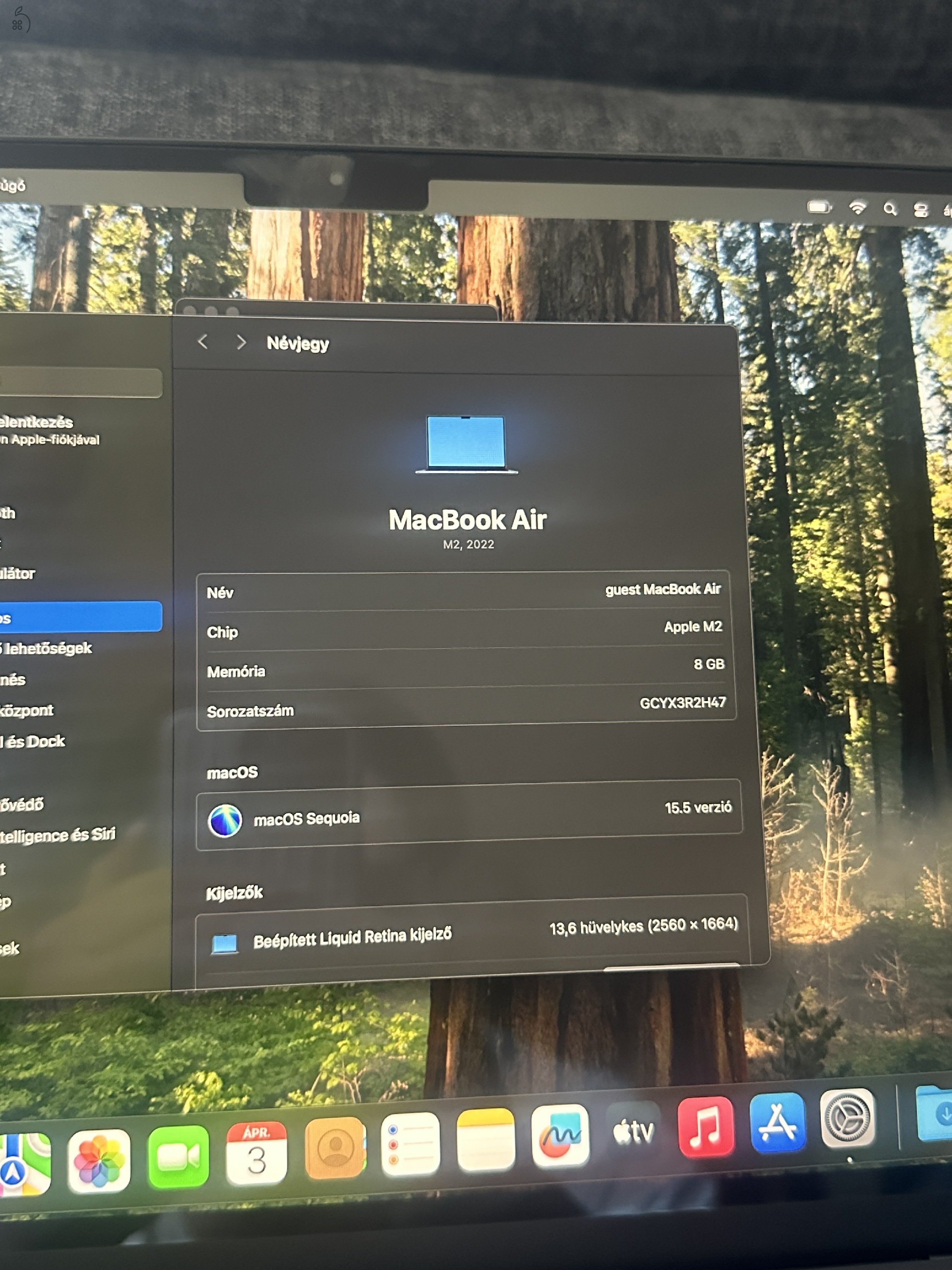 MacBook Air M2 2022 256gb 