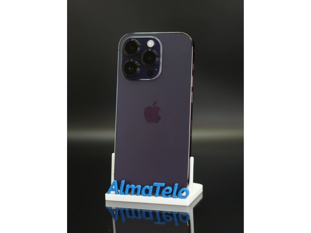 Apple iPhone 14 Pro 128 GB Deep Purple 100% akku - 12 HÓ GARANCIA