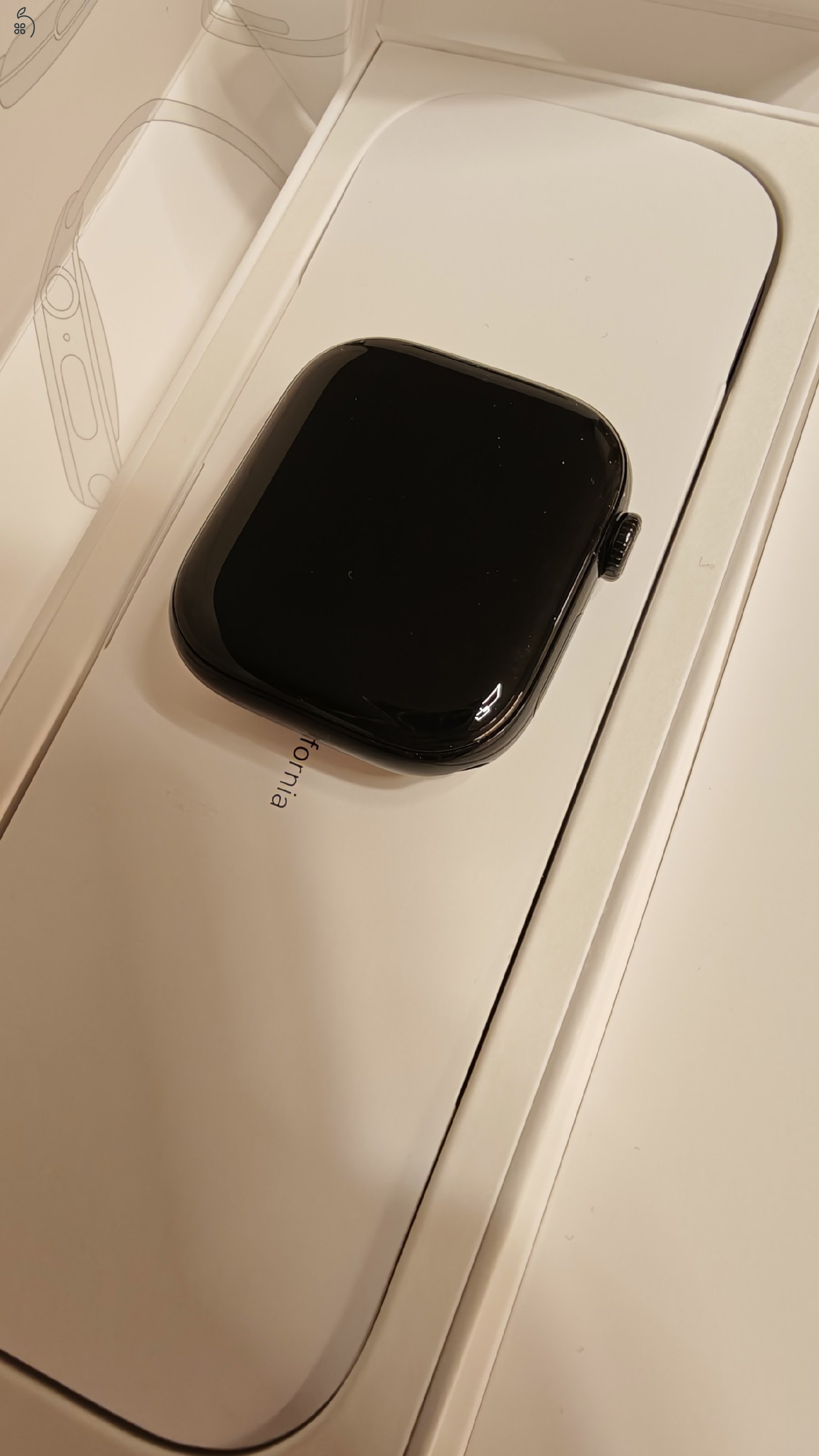 Apple Watch 10 GPS 46mm fekete, 100% akku