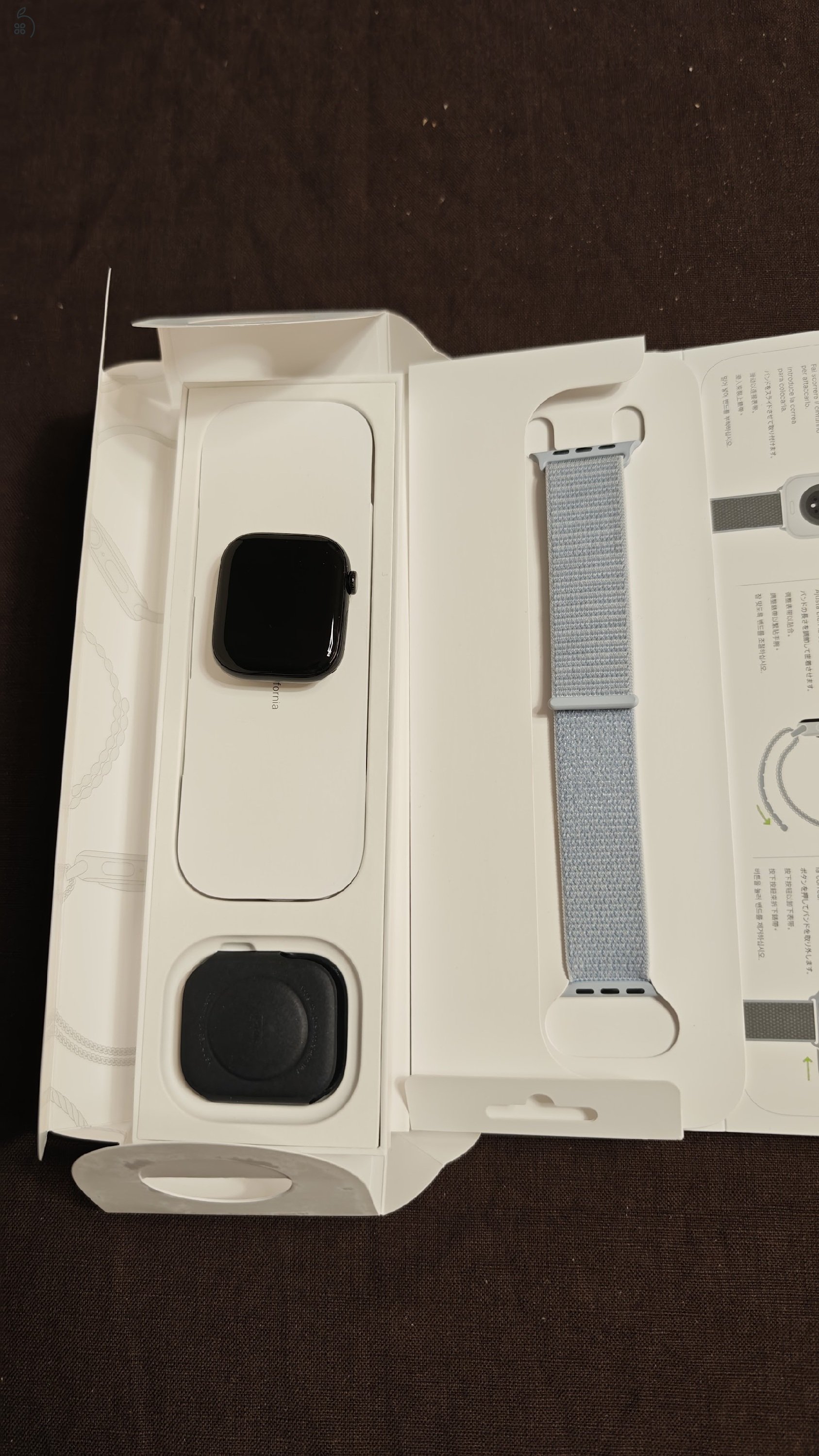 Apple Watch 10 GPS 46mm fekete, 100% akku