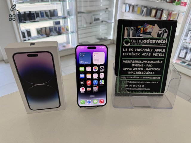 iPhone 14 Pro Max 256GB One Függő/Hibátlan/1-3 hónap gar./Akku 97%/p4830