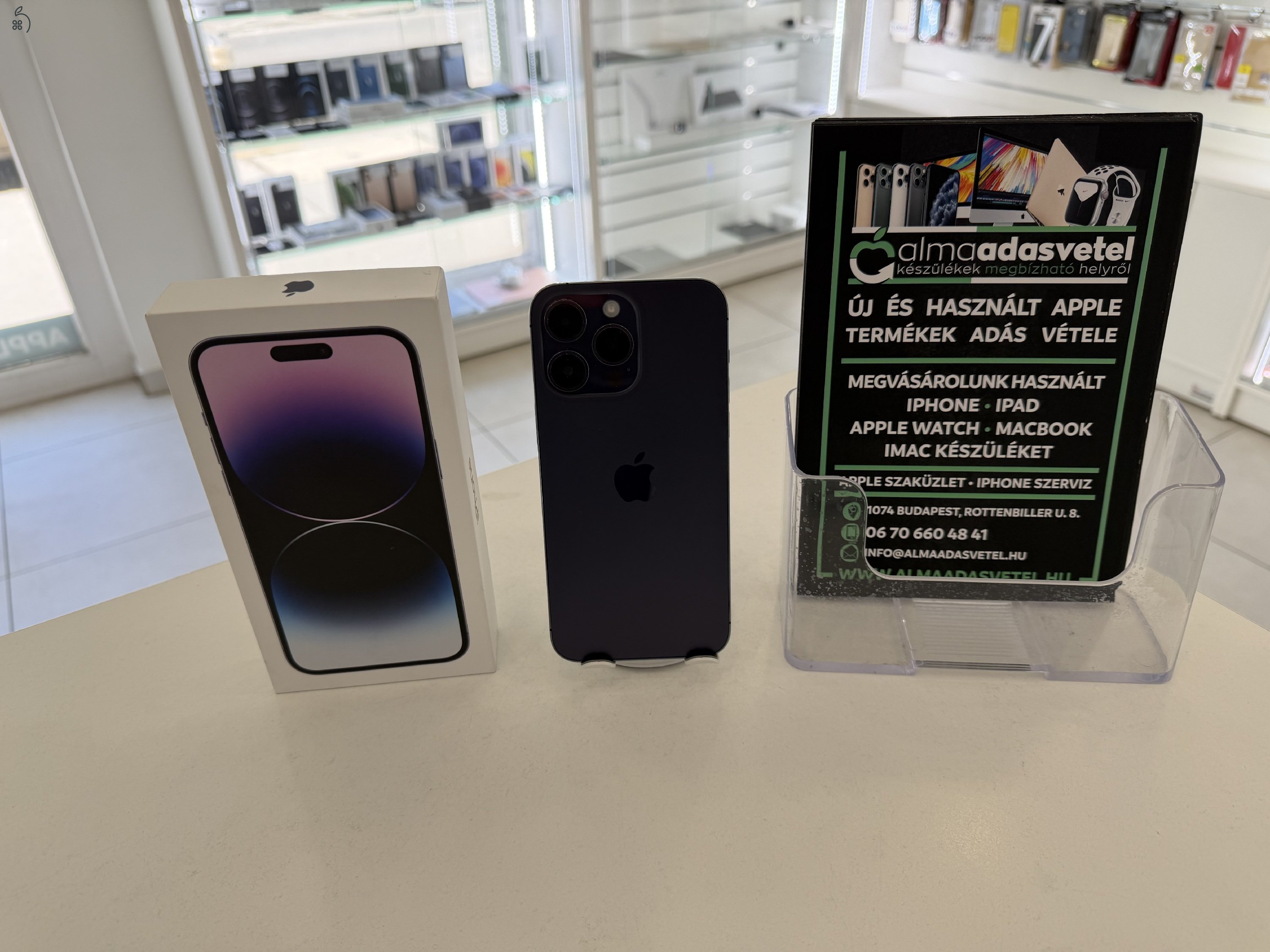 iPhone 14 Pro Max 256GB One Függő/Hibátlan/1-3 hónap gar./Akku 97%/p4830