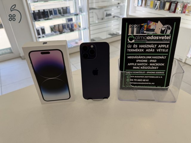 iPhone 14 Pro Max 256GB One Függő/Hibátlan/1-3 hónap gar./Akku 97%/p4830