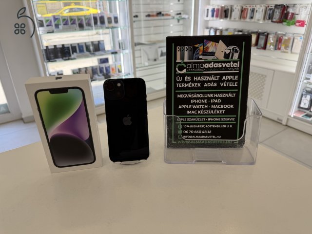iPhone 14 256GB One Függő Használt/1-3 hónap gar./Akku 85%/p4831