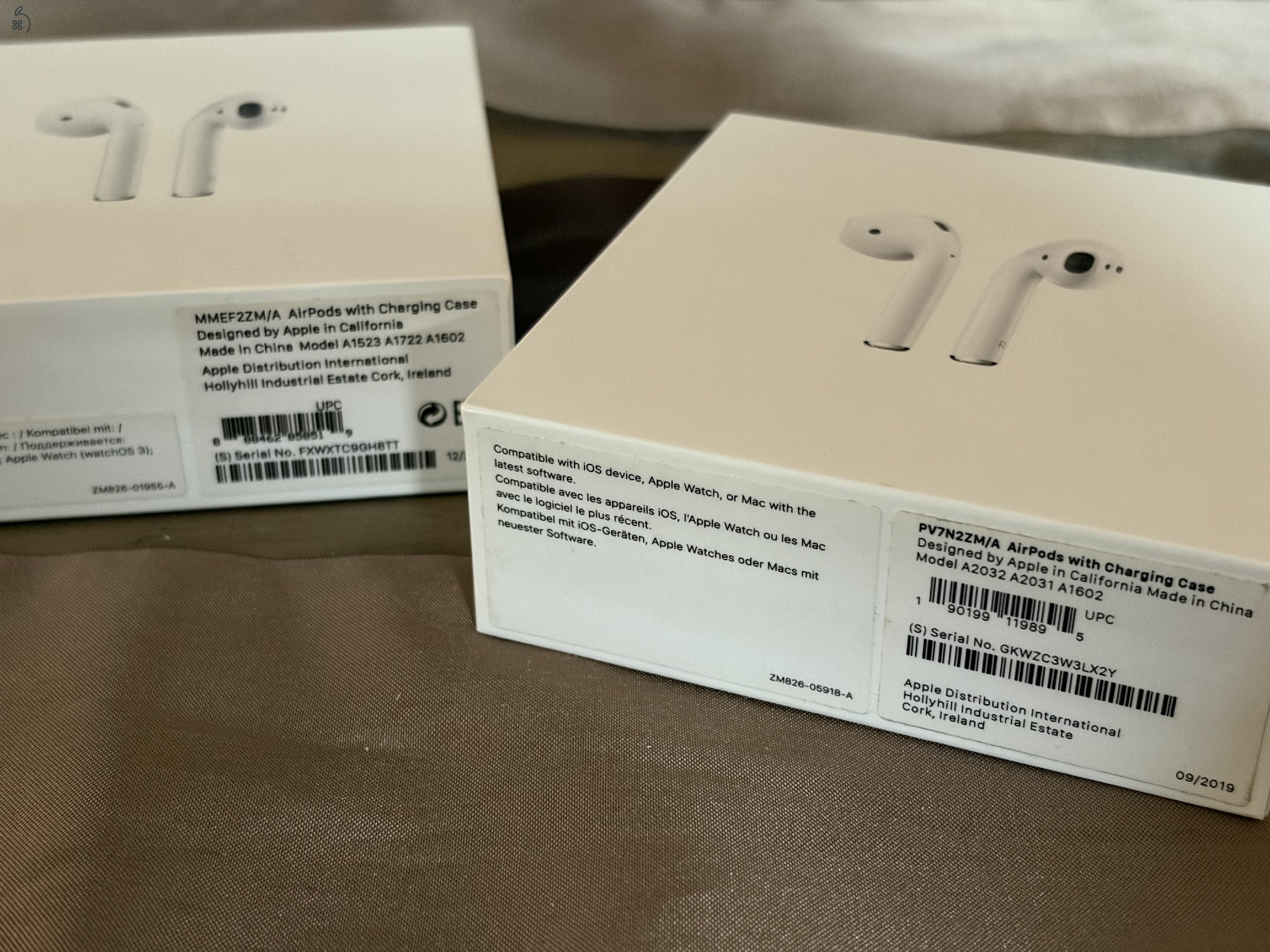 ELADÓ - hibás AirPods 1. és 2. generáció (működőképes)