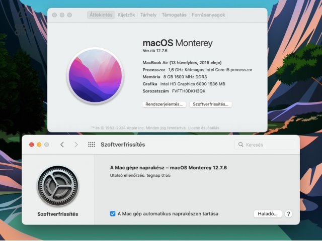 Macbook Air (13 hüvelykes, 2015 eleje)