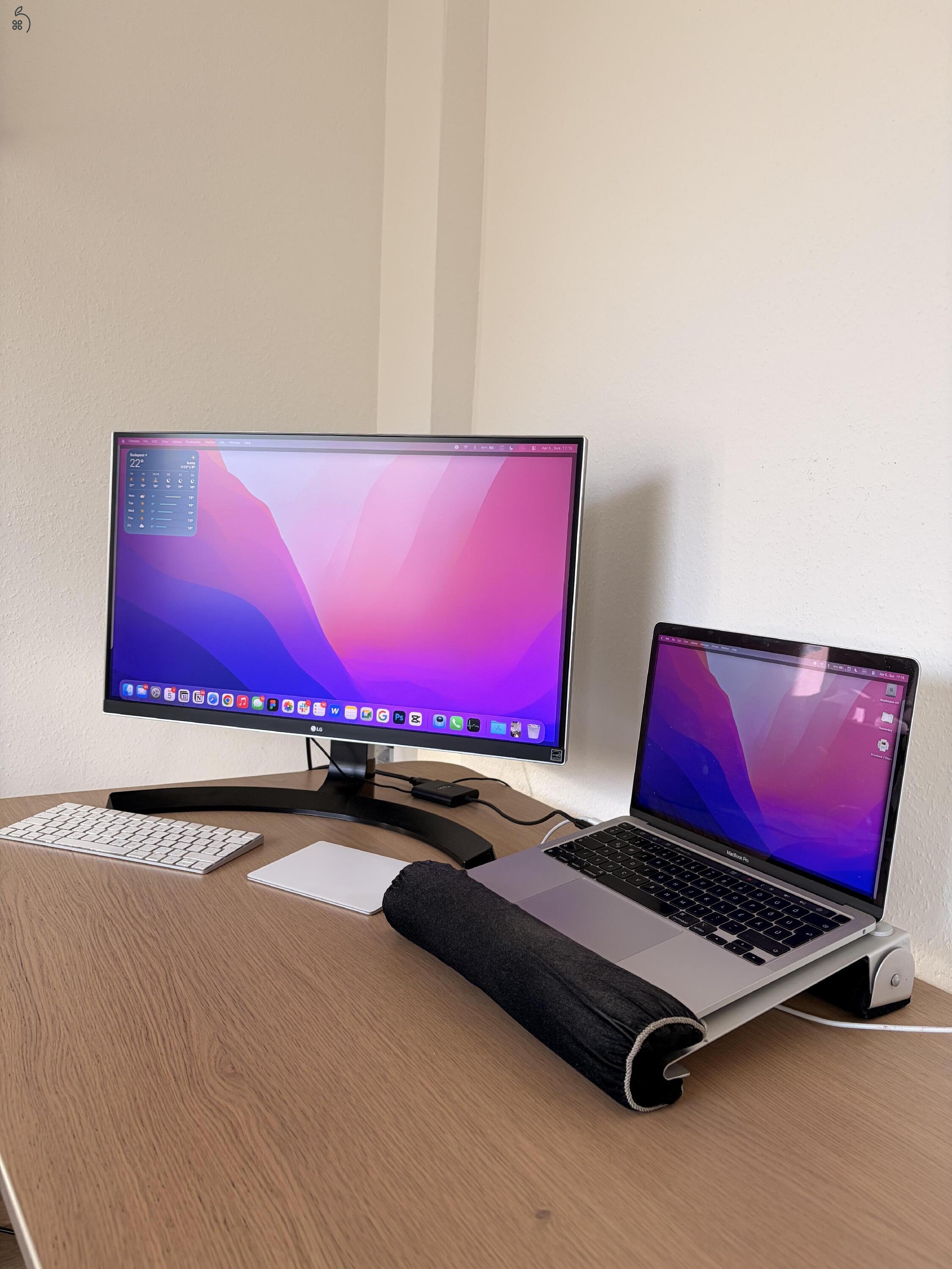 MacBook Pro M2 13” 8GB/512GB – GARANCIÁS 2026.04-ig, iCentre, Makulátlan, Dobozos