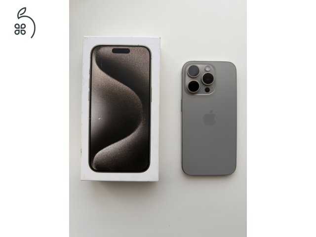 iPhone 15 Pro 128GB Natúr Titán Karcmentes