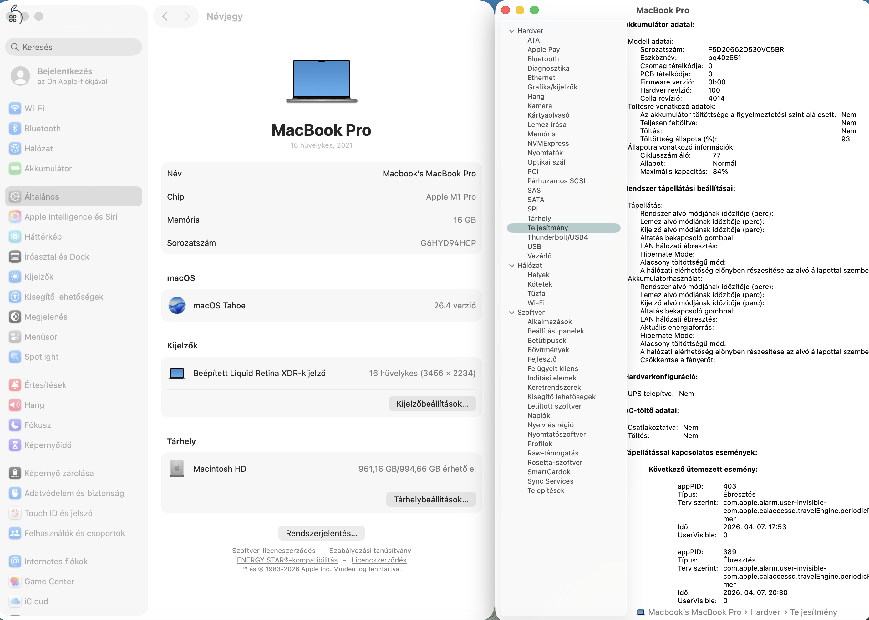 Apple MacBook Pro 2021 16