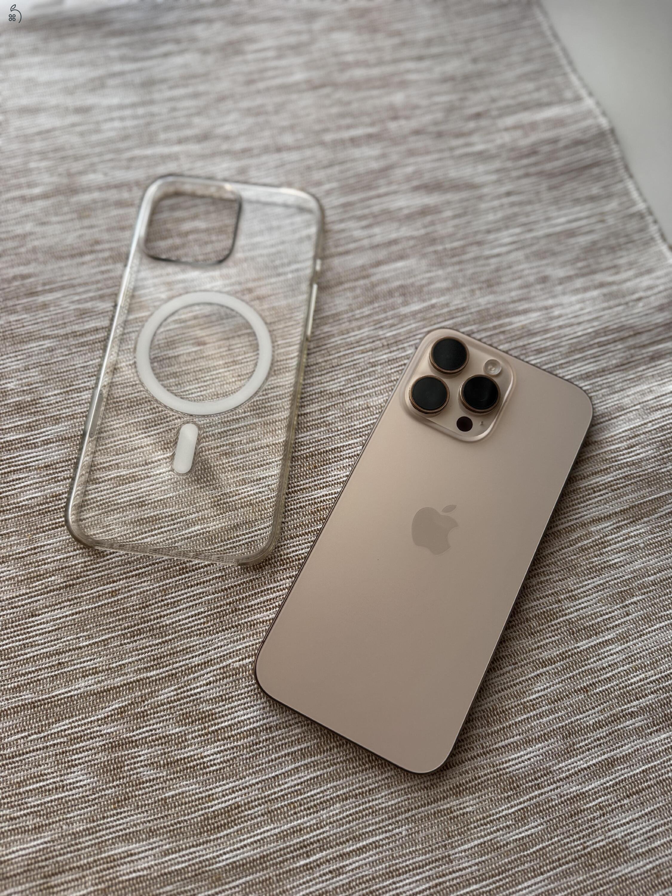 Iphone 16 Pro Max - 256 GB - Desert Titanium - kártyafüggetlen