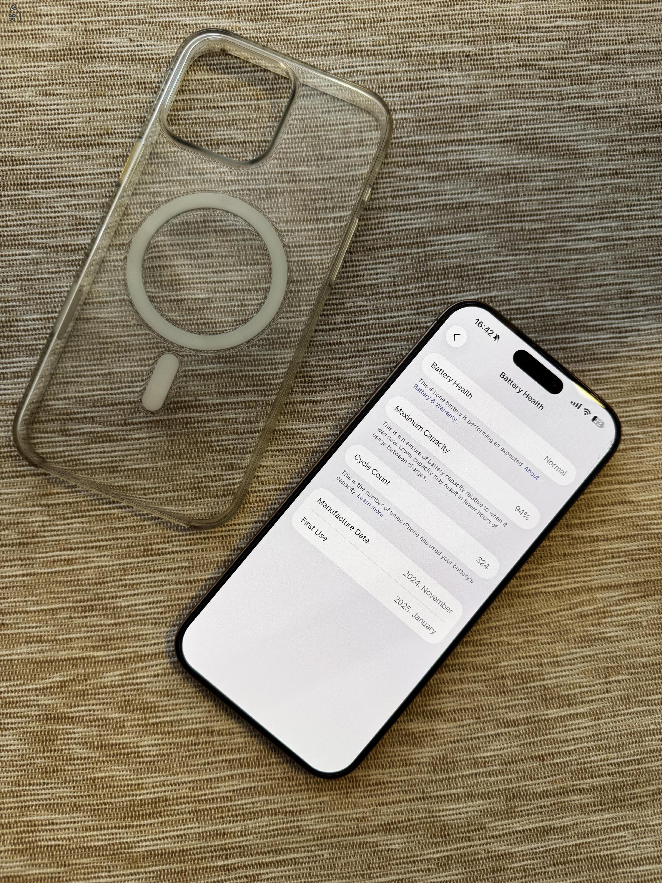 Iphone 16 Pro Max - 256 GB - Desert Titanium - kártyafüggetlen