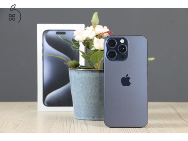 Apple iPhone 15 Pro Max 256GB Blue Titanium C+ US-7929