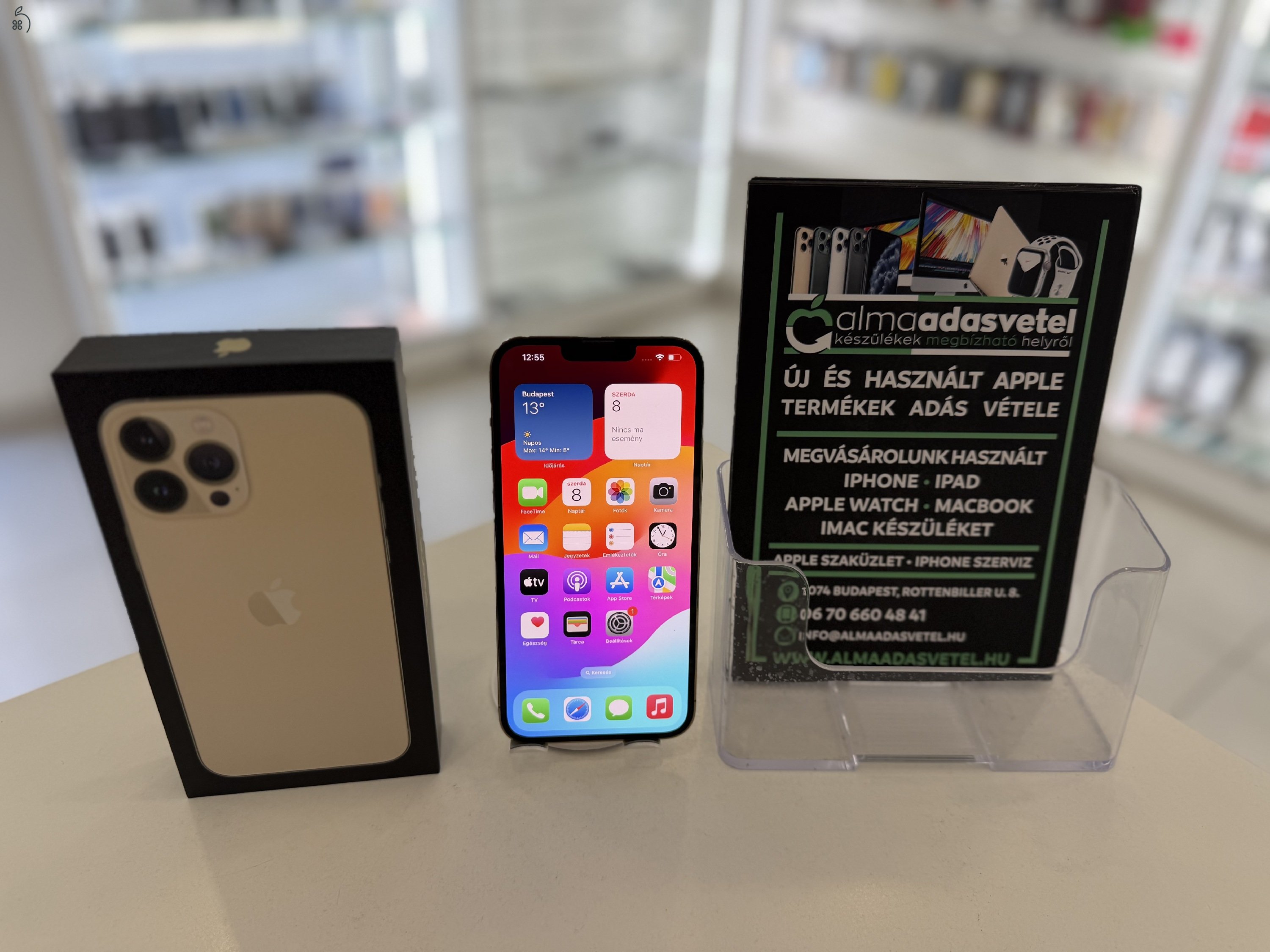 iPhone 13 Pro Max 256GB Független Újszerű/1-3 hónap gar./Akku 87%/p4832