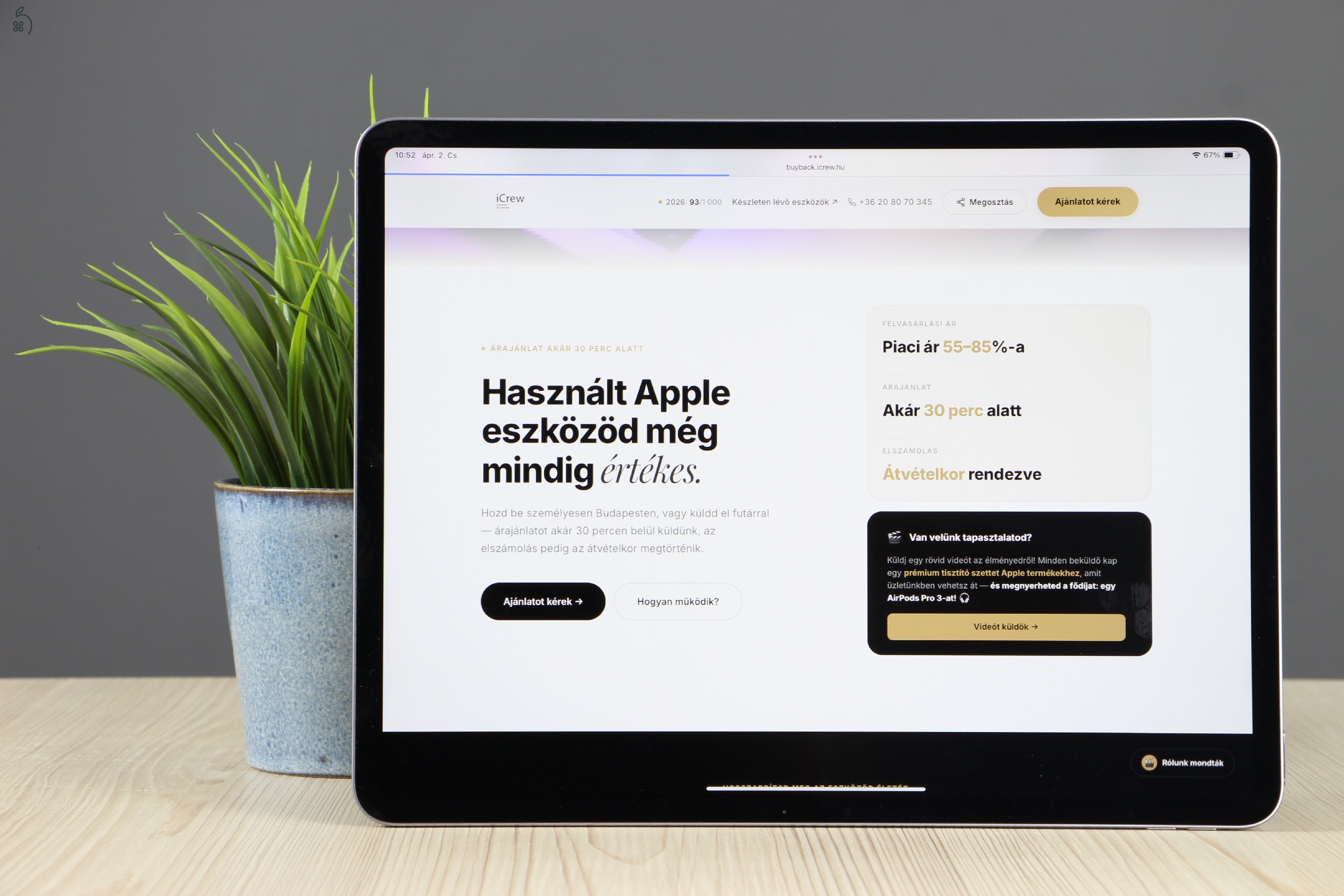 Újszerű Apple iPad Air 13