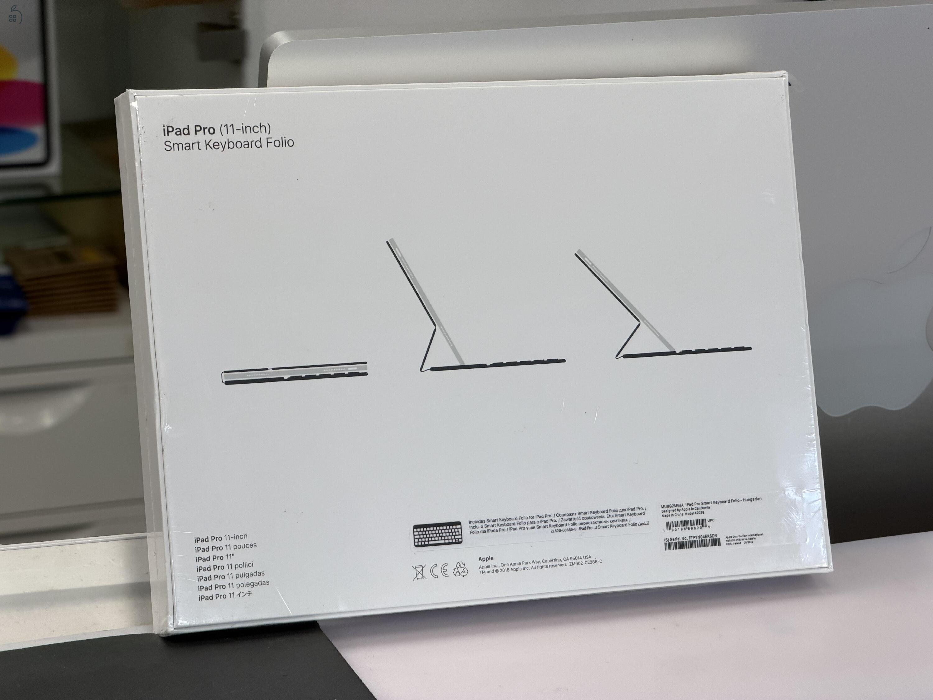 Eladó új, bontatlan Apple Smart Keyboard iPad Pro 11” (2018) modellhez – magyar billentyűzettel