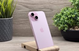 iPhone 15 Pink 128GB 2 ÉV Garanciával 89%
