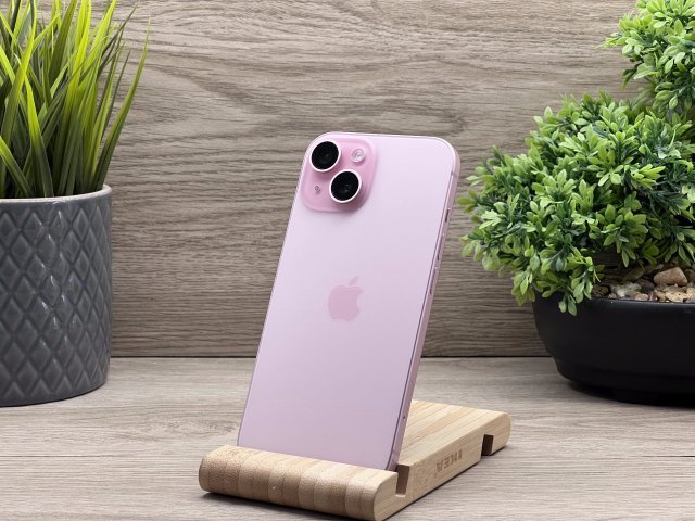 iPhone 15 Pink 128GB 2 ÉV Garanciával 89%