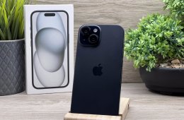 iPhone 15 Black 128GB 2 ÉV Garanciával