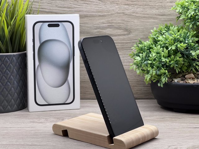 iPhone 15 Black 128GB 2 ÉV Garanciával