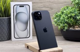 iPhone 15 Black 128GB 2 ÉV Garanciával