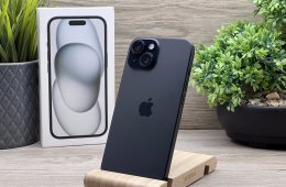 iPhone 15 Black 128GB 2 ÉV Garanciával