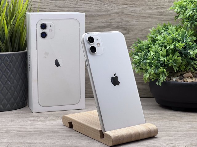 iPhone 11 White 128GB 2 ÉV Garanciával 100%