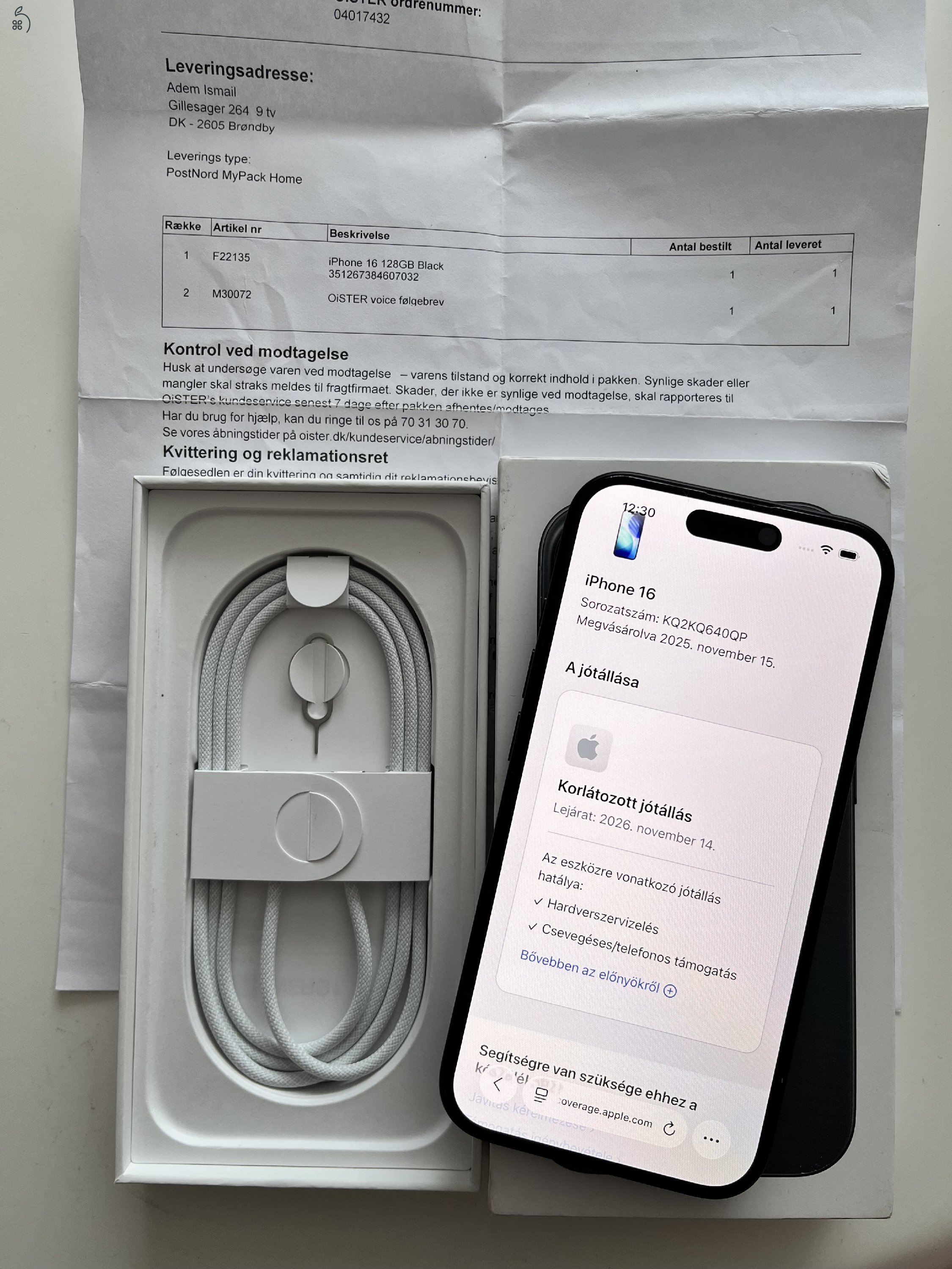 iPhone 16 128GB Apple garancia! Akku 100%!