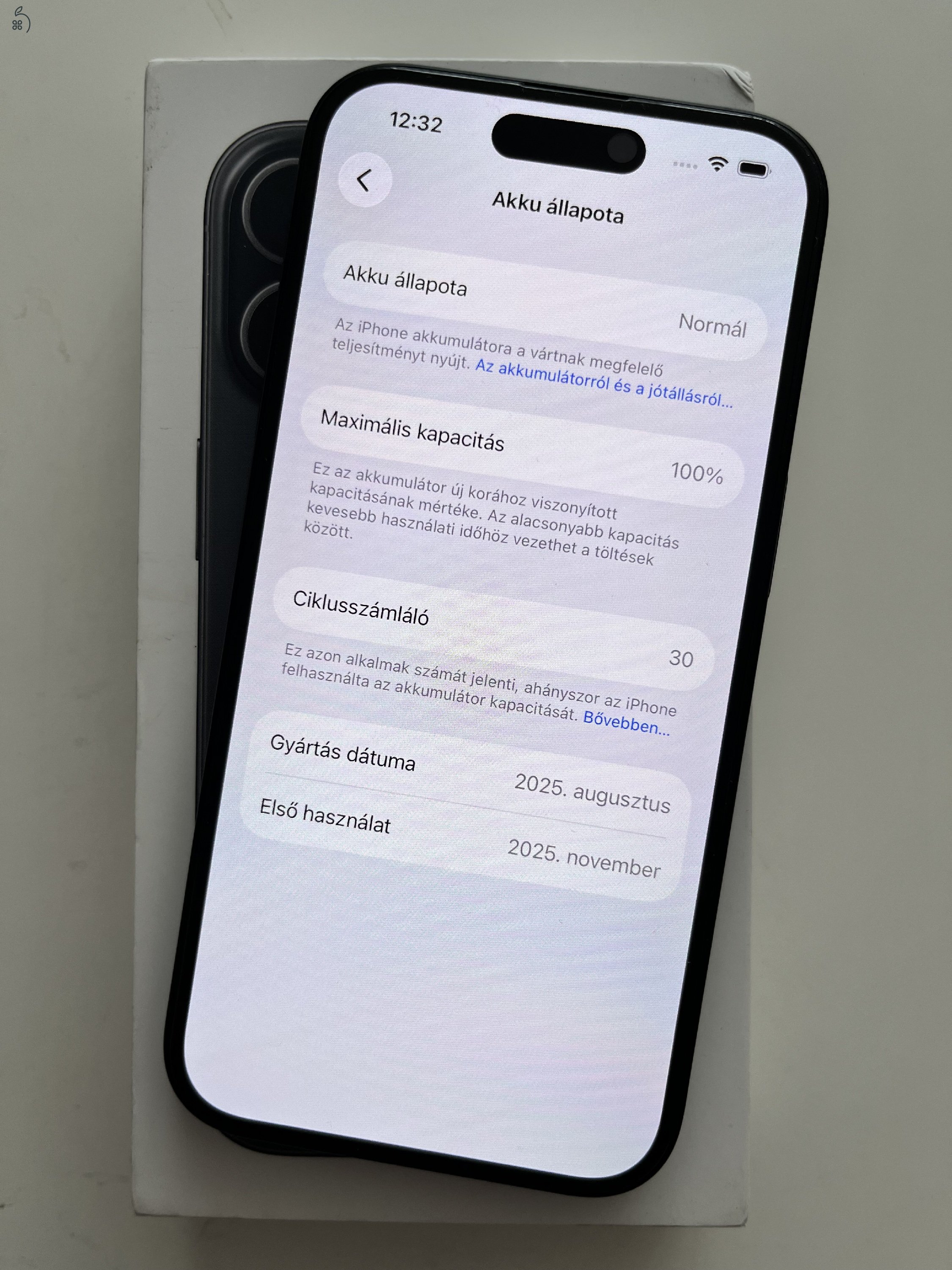 iPhone 16 128GB Apple garancia! Akku 100%!