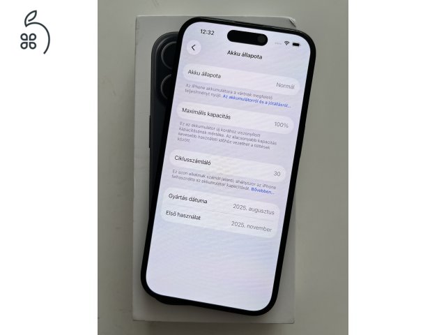 iPhone 16 128GB Apple garancia! Akku 100%!