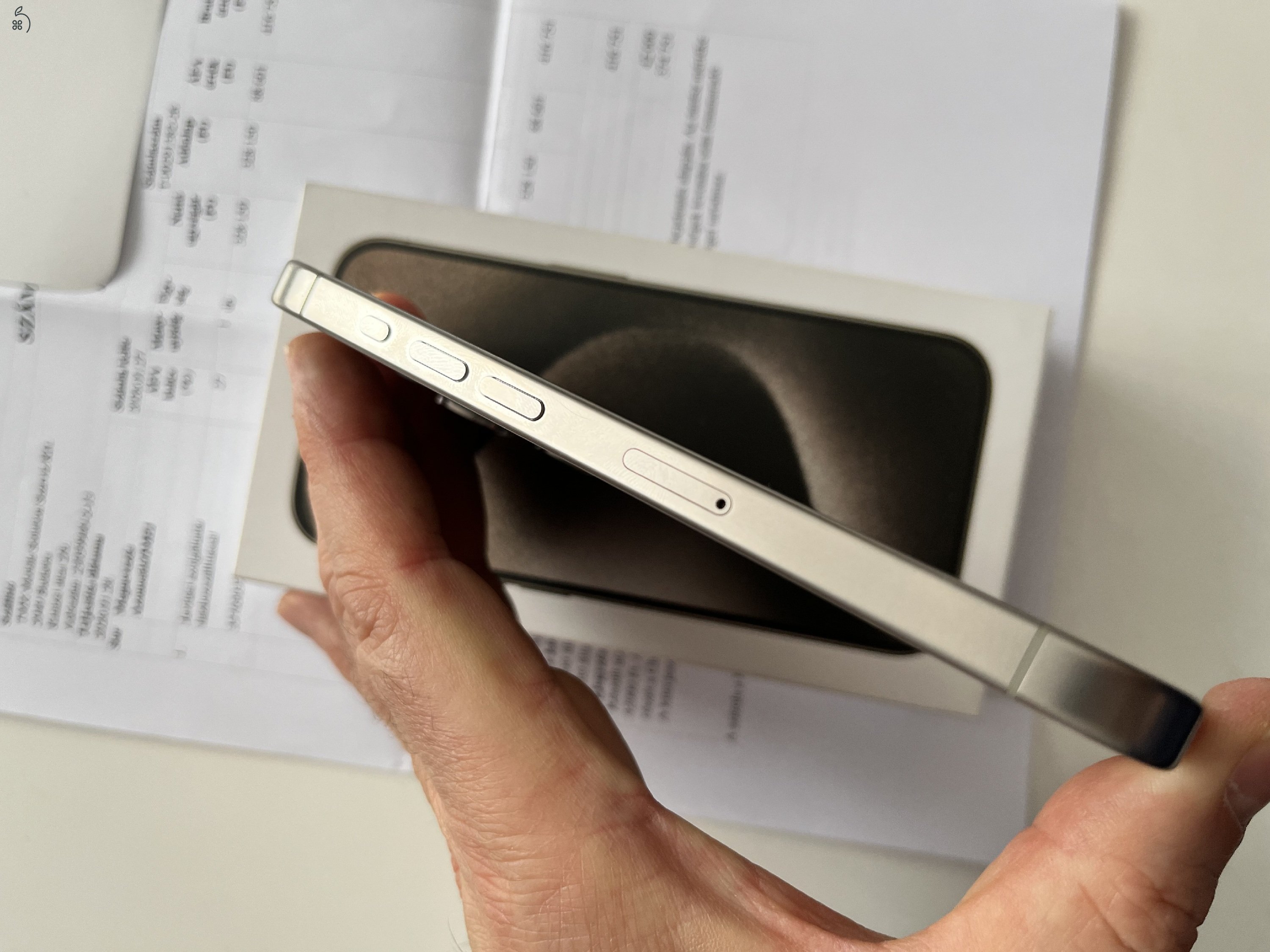 iPhone 15 Pro 128GB Új! Aktiválatlan! Natur Titanium