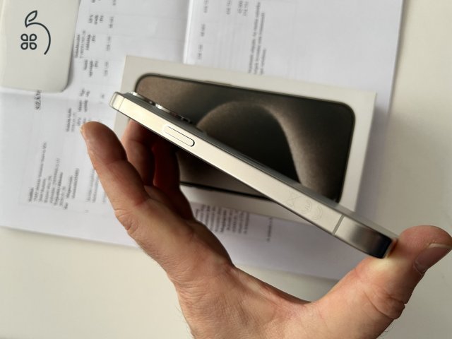 iPhone 15 Pro 128GB Új! Aktiválatlan! Natur Titanium