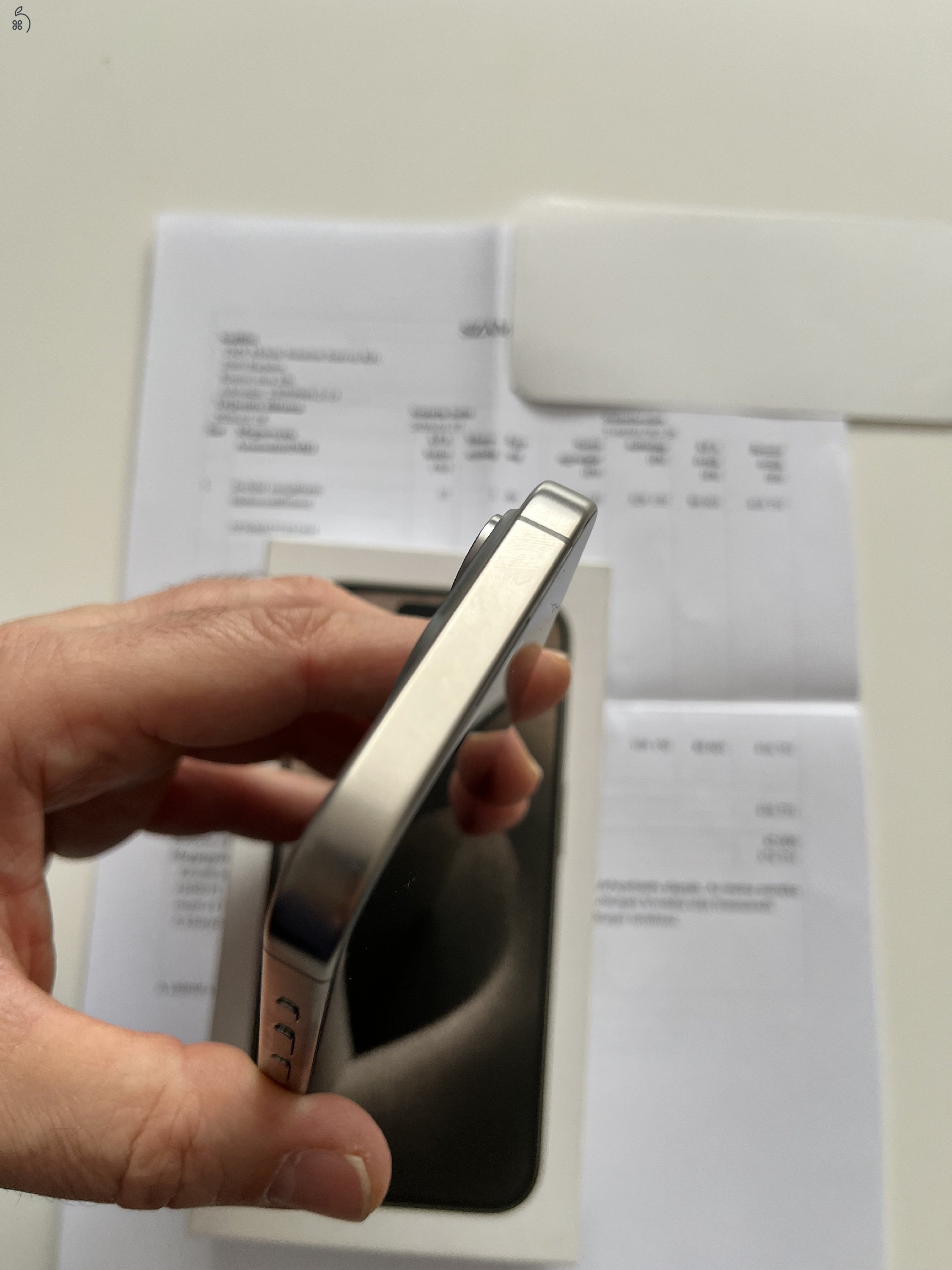 iPhone 15 Pro 128GB Új! Aktiválatlan! Natur Titanium