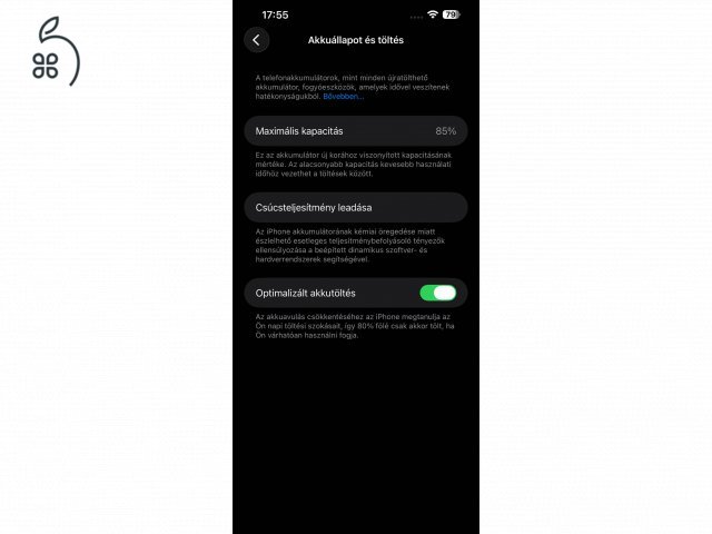 Apple iPhone 13 Pro Max 128GB Graphite 85% Akkumulátorral