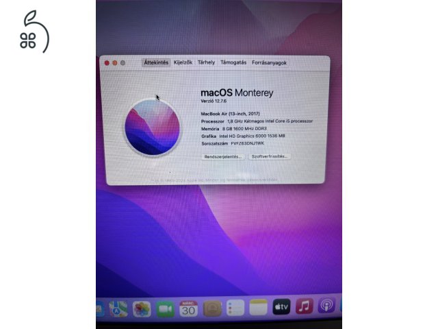MacBook Air - Ezüst, megkímélt
