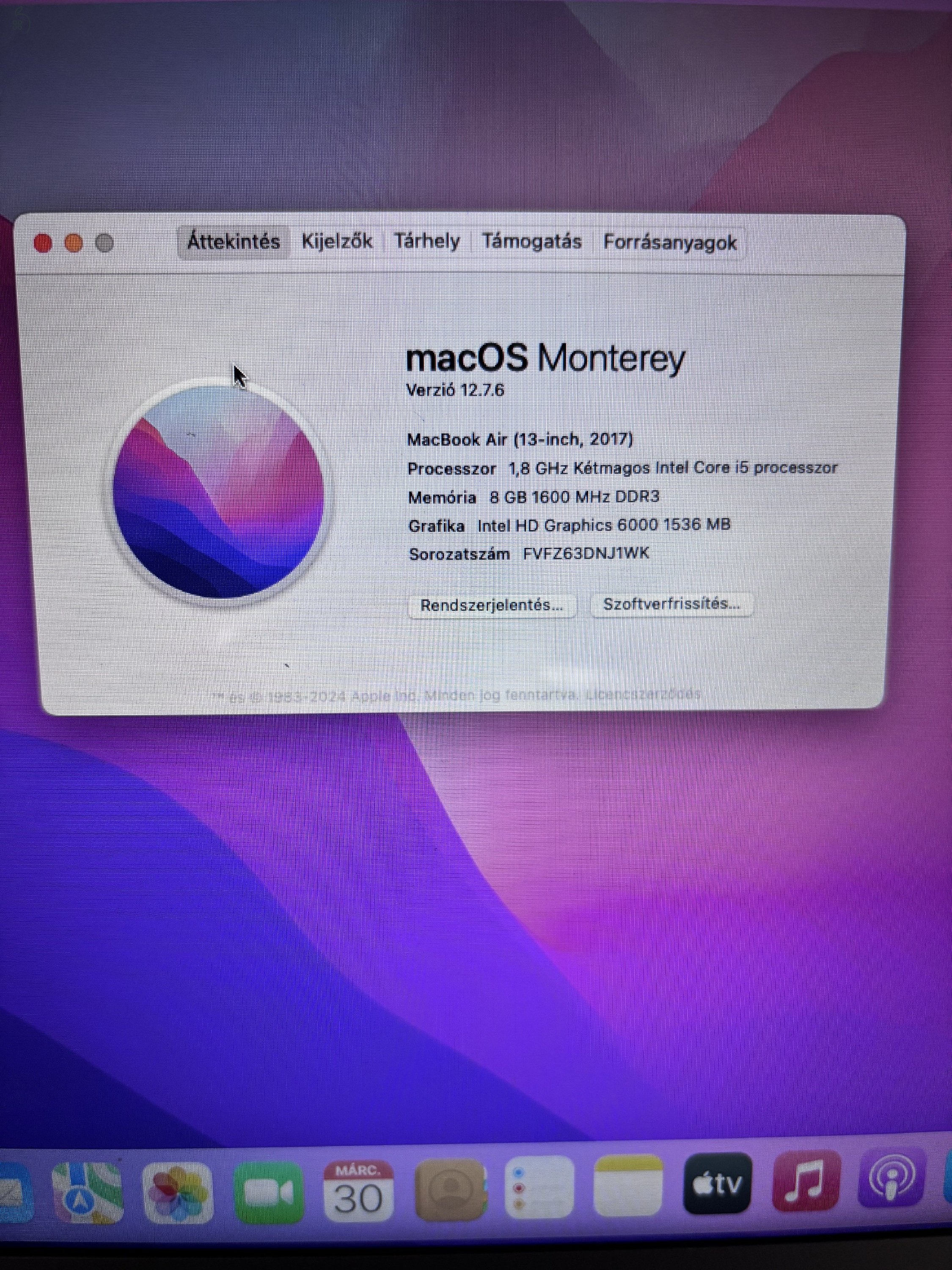 MacBook Air - Ezüst, megkímélt