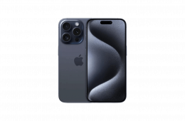 iPhone 15 Pro 100% Akksi 256 GB Blue titanium