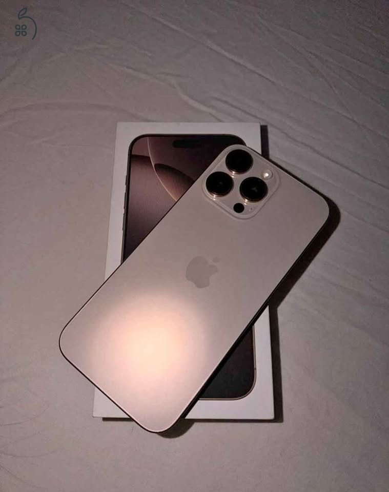 iPhone 16 Pro Max 256GB Desert Titanium - Hibátlan - 98% Akku