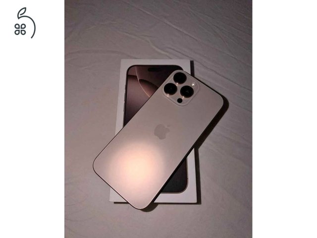 iPhone 16 Pro Max 256GB Desert Titanium - Hibátlan - 98% Akku