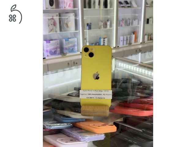 (!!Akció!!) Apple iPhone 14 Plus, 128Gb, Kártyafüggetlen, Gyári Állapotú, 1 Év Garancia