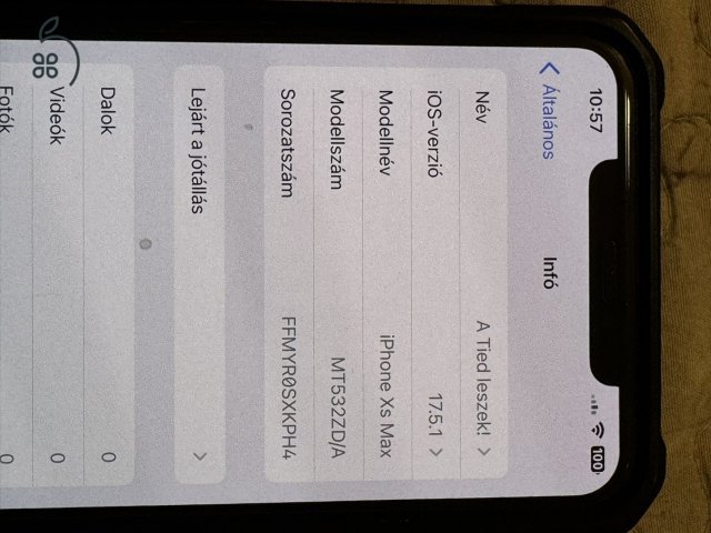 ÉRINTS MEG! iPhone XS Max 256 GB Space Grey, szép állapot, jó aksi!