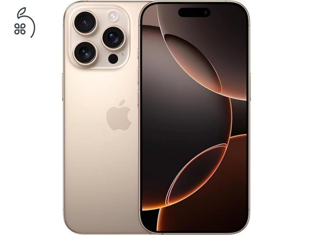 Nettó: 259.842 Ft iPhone 16 pro 128GB Sivatagi Titán - 27% ÁFA (0394)