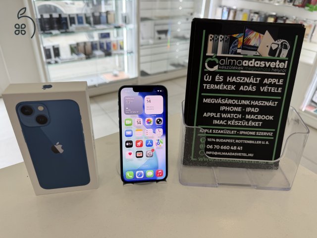 iPhone 13 Mini 128GB Független Újszerű/1 hónap gar./Akku 85%/p4840