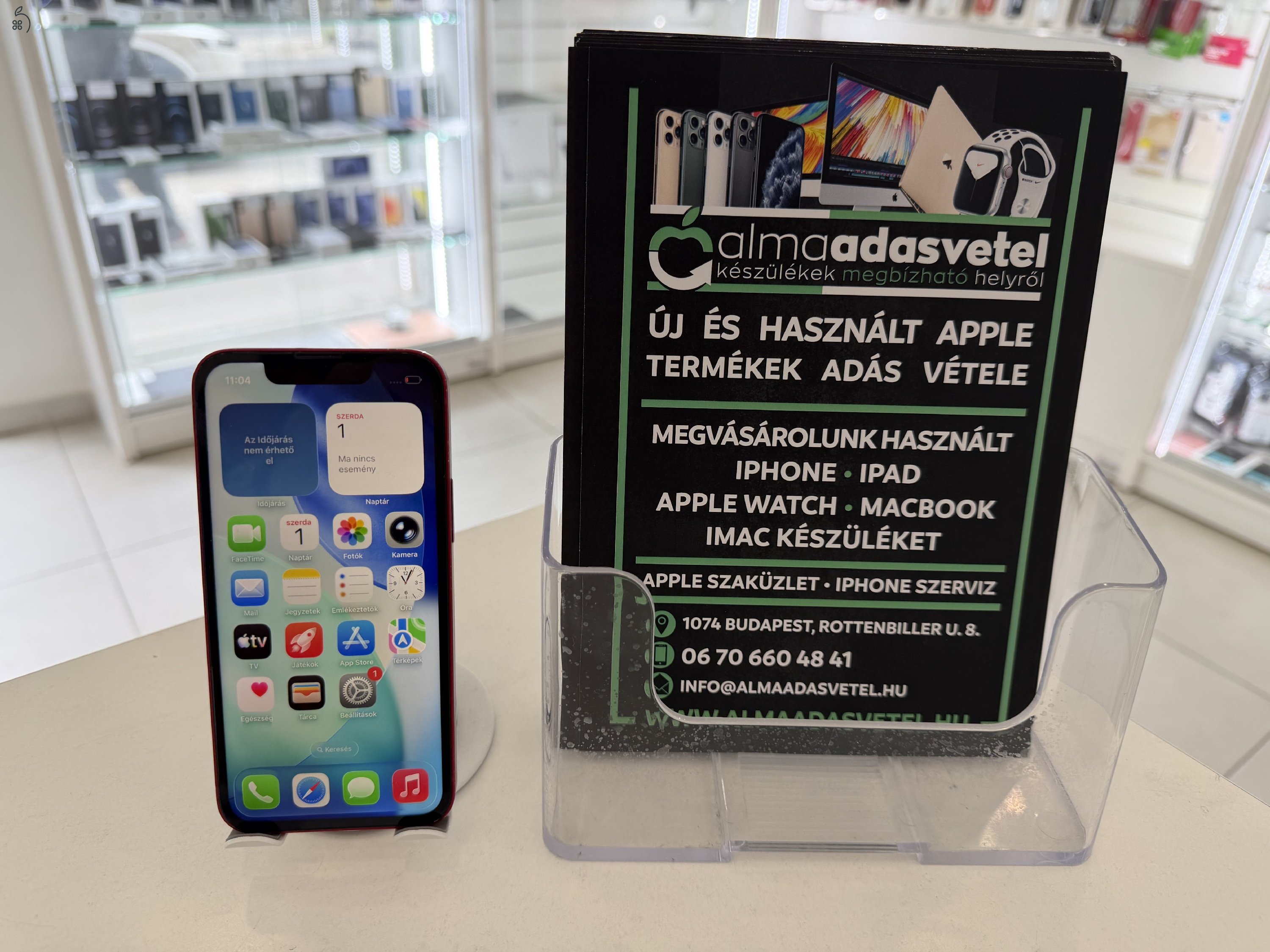 iPhone 13 Mini 128GB Független/1 hónap gar./Akku 100%/p4841