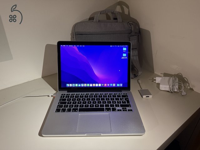  Apple MacBook Pro 13” Retina (early 2015) – szép állapot, komplett csomag